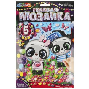 Гелевая мозаика Панды 17*23 см GEL-PAND
