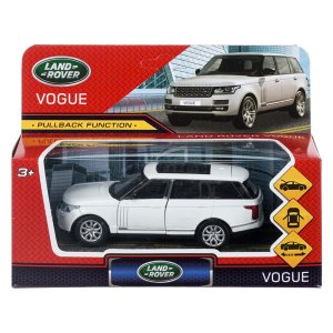 Машина металл RANGE ROVER VOGUE длина 12 см двер багаж инерц белый кор VOGUE-WT 