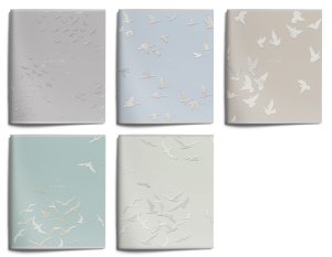 Тетрадь  48л А5 клетка FLYING BIRDS мел карт  soft touch  выб УФ LXCBCL-FB