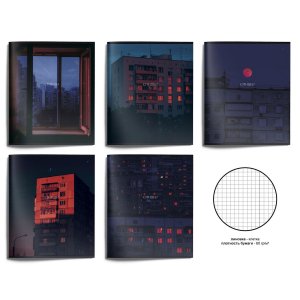 Тетрадь  48л А5 клетка SLEEPING мел карт софт тач LXCBCL-SPG