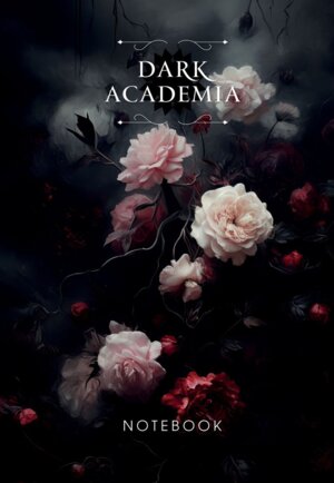 Блокнот Dark Academia notebook Цветы