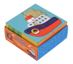 Умные кубики в поддончике 4 шт Транспорт Нов