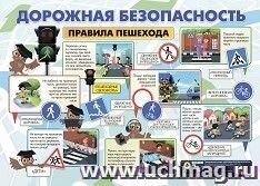 Плакат Дорожная безопасность Правила пешехода КПЛ-310