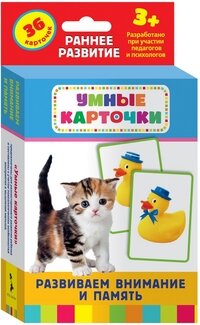 Развиваем внимание и память Разв карточки 3+