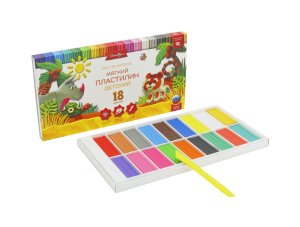 Пластилин 18цв повышенной мягкости ПЛ18Д