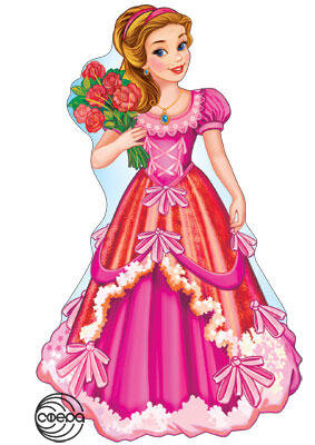 Плакат фигурный Принцесса Ф-6657