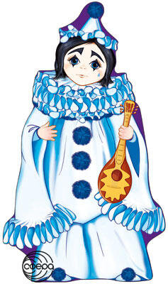 Плакат фигурный Пьеро Ф-7239