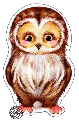 Плакат фигурный мини Сова ФМ-9158