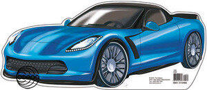 Плакат фигурный мини Машина легковая ФМ1-10480