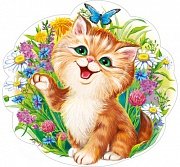 Плакат фигурный мини Котенок летом ФМ1-13698