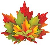 Плакат фигурный мини Букет из кленовых листьев ФМ1-16250