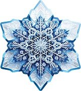 Плакат фигурный А4 Снежинка ФМ1-17420