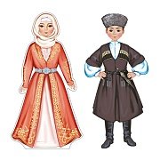 Комплект Народы России Чеченцы мальчик и девочка КБ-18043