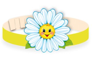 Ободок Цветок ромашка МА-10697