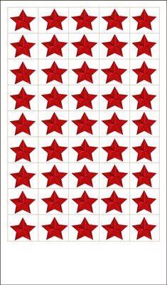 Наклейка оценка Звездочки 0200407