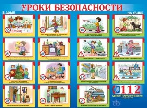 Плакат Уроки безопасности