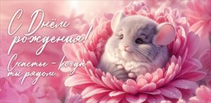 Конверт С Днём Рождения Счастье когда ты рядом дет