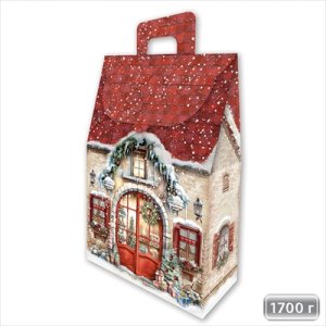 Коробка Новогодний домик