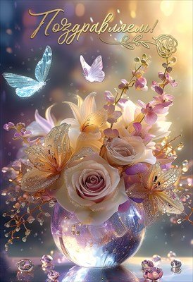 Открытка Поздравляем жен