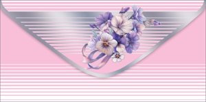 Конверт Без надписи Цветы жен