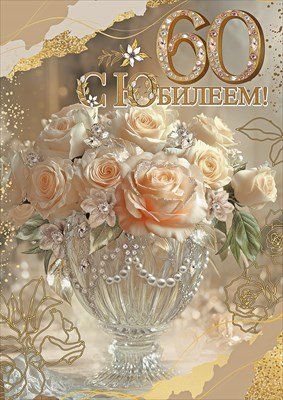 Открытка С Юбилеем 60 жен