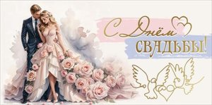Конверт С Днём свадьбы