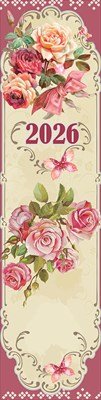 Календарь закладка 2026 Цветы