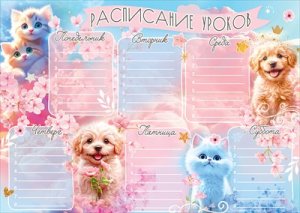 Расписание уроков Кошечки и собачки 5.0001446