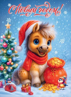 Плакат С Новым годом 5.0001651