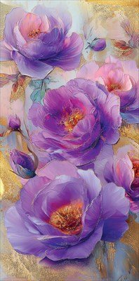 Конверт Без надписи Лиловые цветы 5.0002195