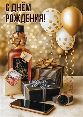 Открытка С Днём рождения муж 5.0001915