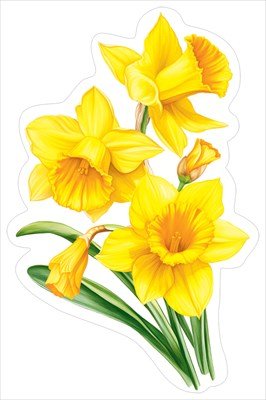 Украшение на скотче Нарциссы 5.0002401