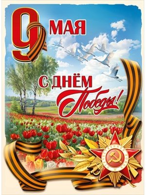Плакат 9 Мая С Днём Победы 5.0002499