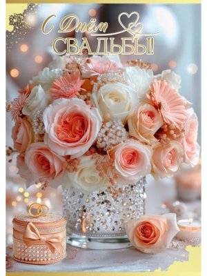 Открытка С Днём Свадьбы 5.0002586