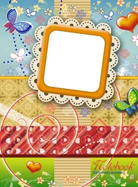 Записная книжка А5 Бабочки с окном тисн фольгой С1957-03