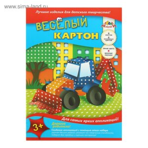 Картон цветной  6л 6цв Ромбики Двусторон С0151-06