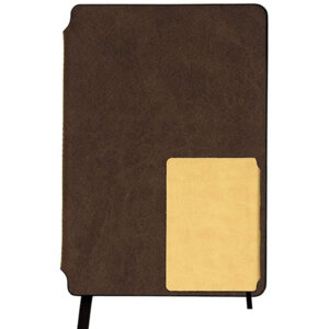 Записная книжка  80л 110х170 Корич./бежевый Кожзам С5907-01