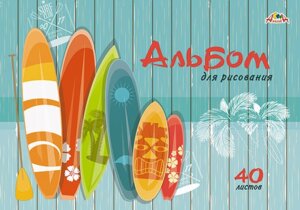 Альбом 40л Яркий Серфинг Спираль С0225-68