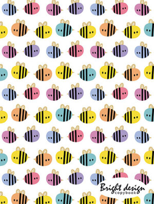 Тетрадь  48л Клетка блестки Пчелки С0245-104