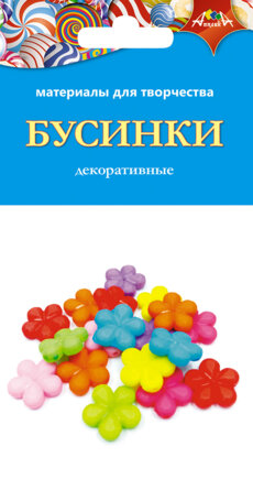 Материалы для творч Декор Бусинки Цветочки С3570-03