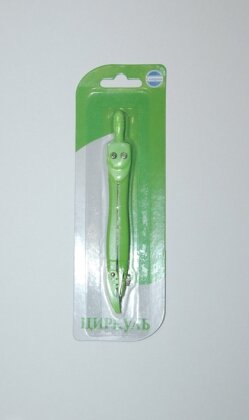 Циркуль "Perfecta SCHOOL",1 пр в блистере, зеленый