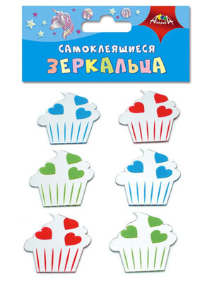 Материалы для творч Зеркальца Капкейки самокл С3750-02