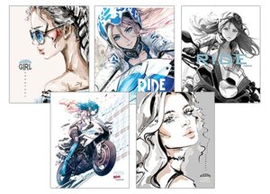 Тетрадь  48л Клетка блестки Супер-девушки С9592-03