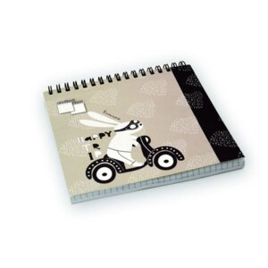 Блокнот 80л А6 Зайка путешественник на гребне С9110-07