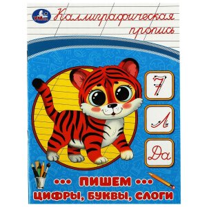 Умка Пишем цифры буквы слоги Каллиграфическая пропись 