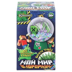Игрушка опыты выращивание растений флорариум мой мир IQ Эксперимент FL-MN-RU 