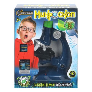 Игрушка опыты микроскоп IQ Эксперимент 1911Z220-R