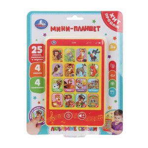 Умка Обучающий мини планшет 25 сказок потешек и звуков 