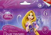 Пластилин  6цв Disney Принцессы Плд-001