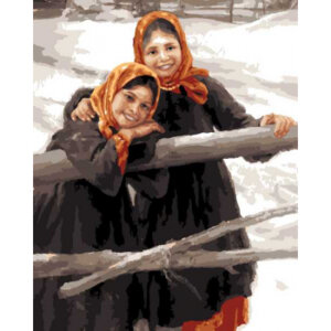 Картина по номерам Подружки холст на подрамнике  40*50 см Рх-066